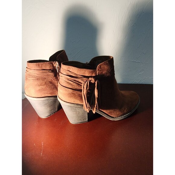 Brown Suede Ankle Boots 9M - Picture 9 of 11